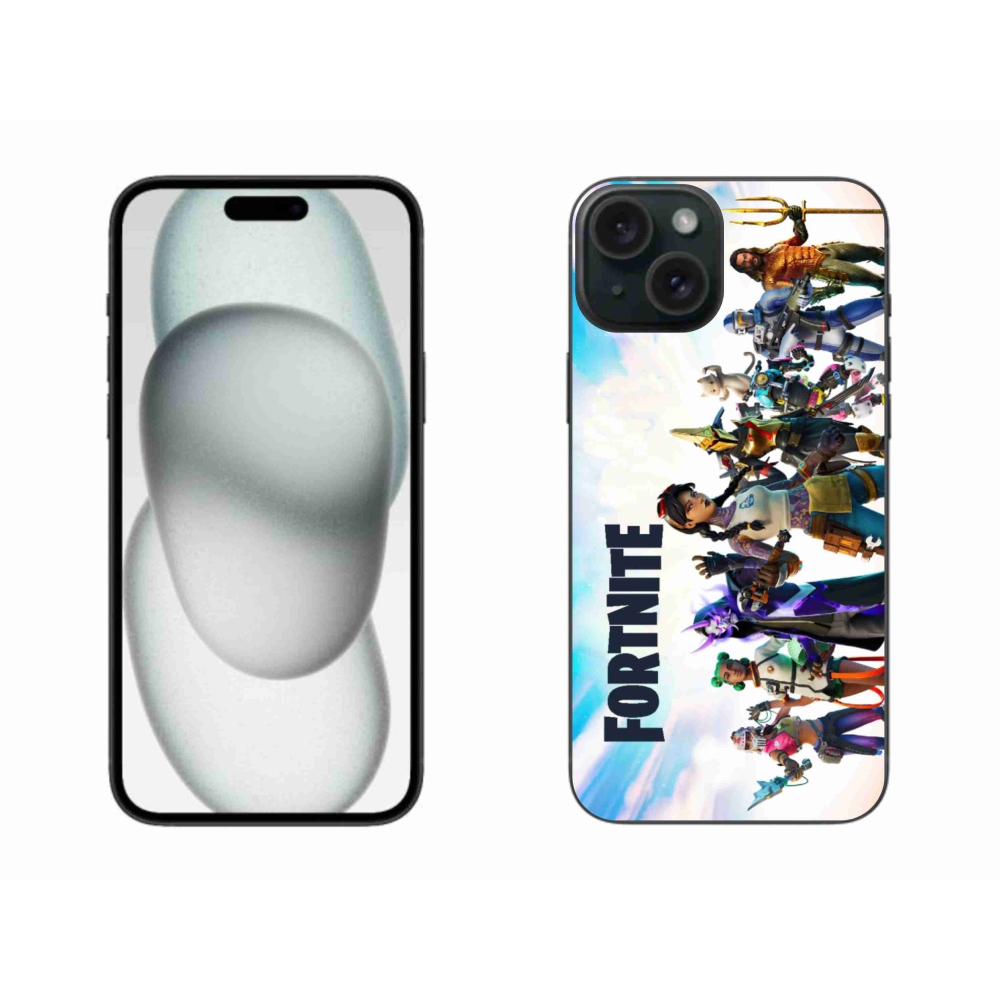 Gélový kryt mmCase na iPhone 15 Plus - fortnite