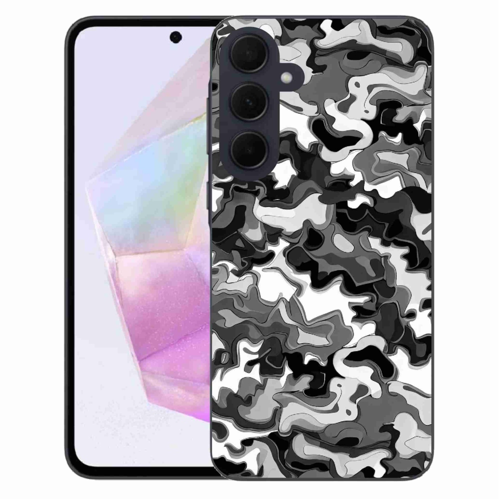 Gélový kryt mmCase na Samsung Galaxy A35 5G - maskáčový vzor 3