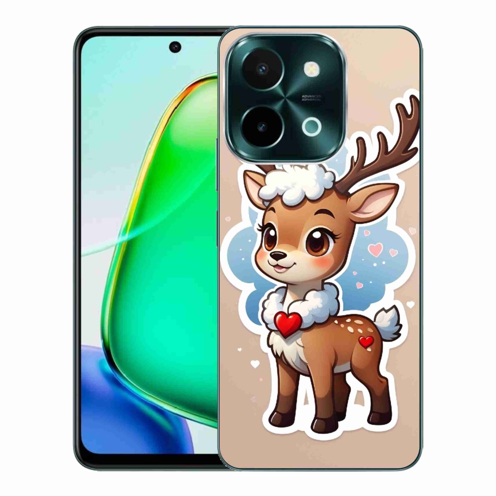 Gélový kryt mmCase na Vivo Y28 - kreslený sob