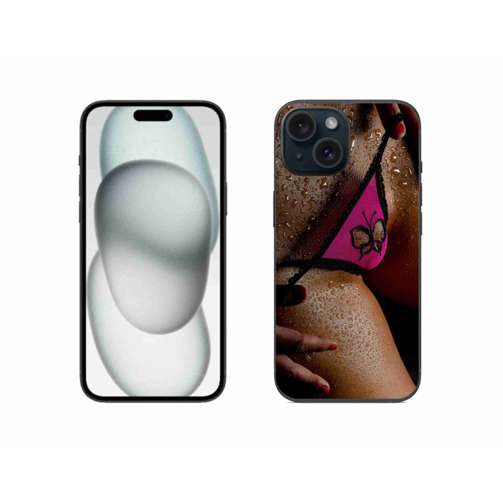 Gélový kryt mmCase na iPhone 15 - sexy žena