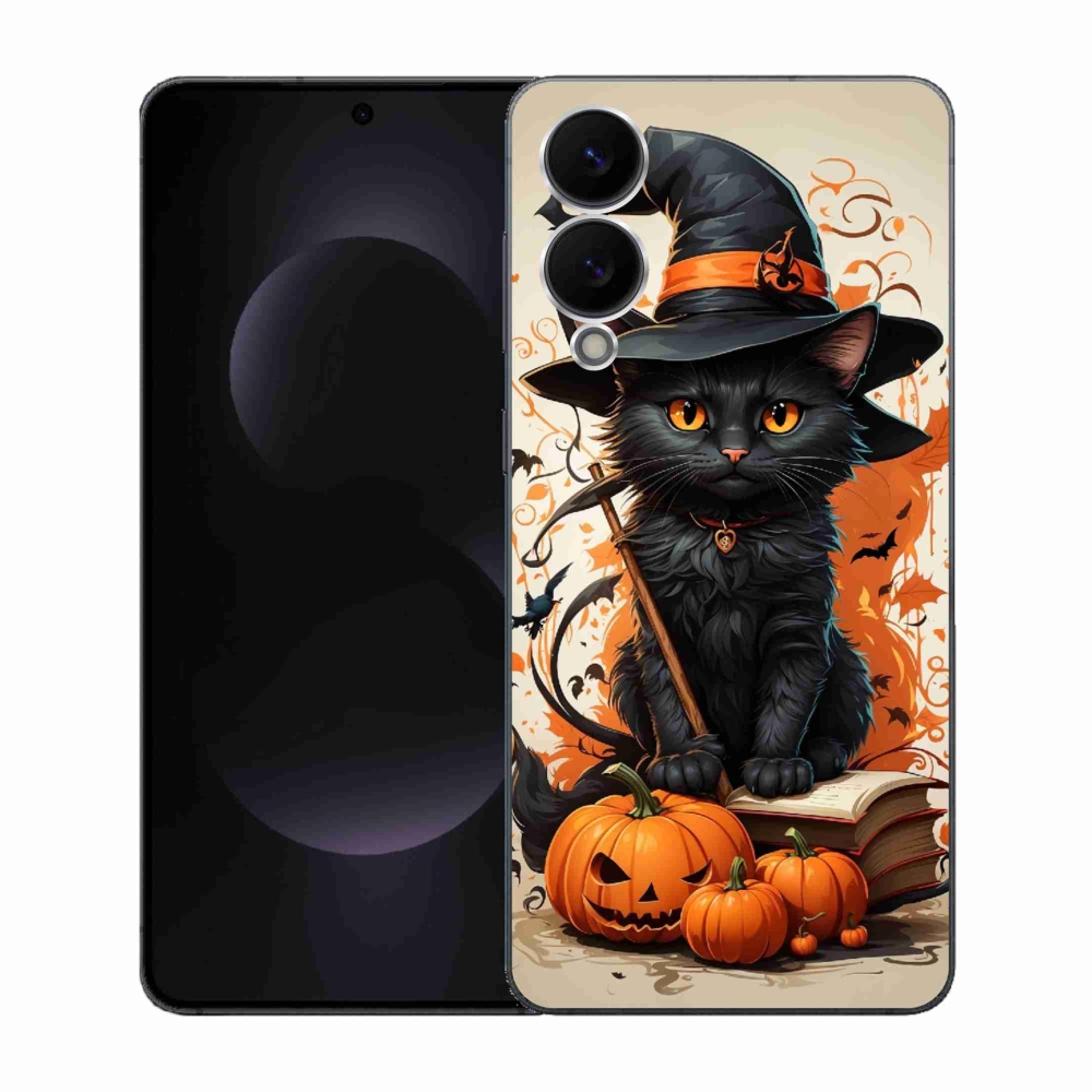 Gélový kryt mmCase na Samsung Galaxy S25 Edge - kocúr čarodejník