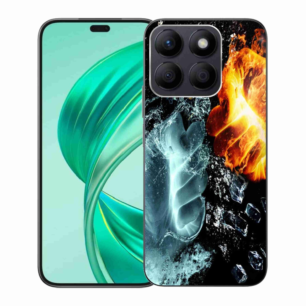 Gélový kryt mmCase na Honor X8b - voda a oheň