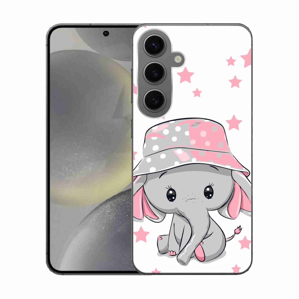Gélový kryt mmCase na Samsung Galaxy S24 - ružový slon