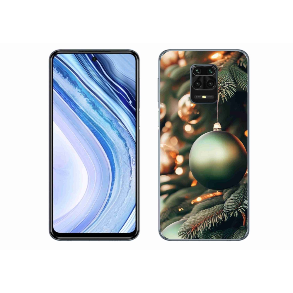 Gélový kryt mmCase na Xiaomi Redmi Note 9S - vianočné ozdoby 1