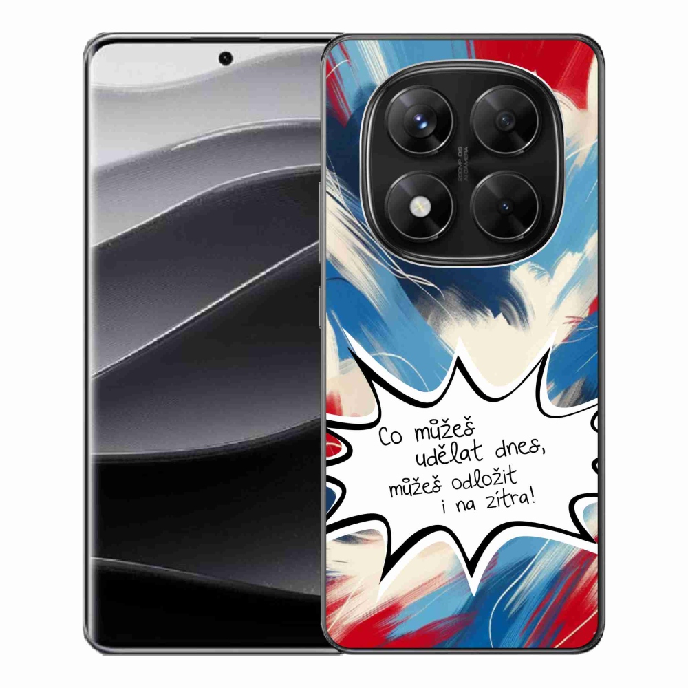 Gélový kryt mmCase na Xiaomi Redmi Note 14 Pro 5G/Poco X7 5G - vtipný text 9 biele pozadie