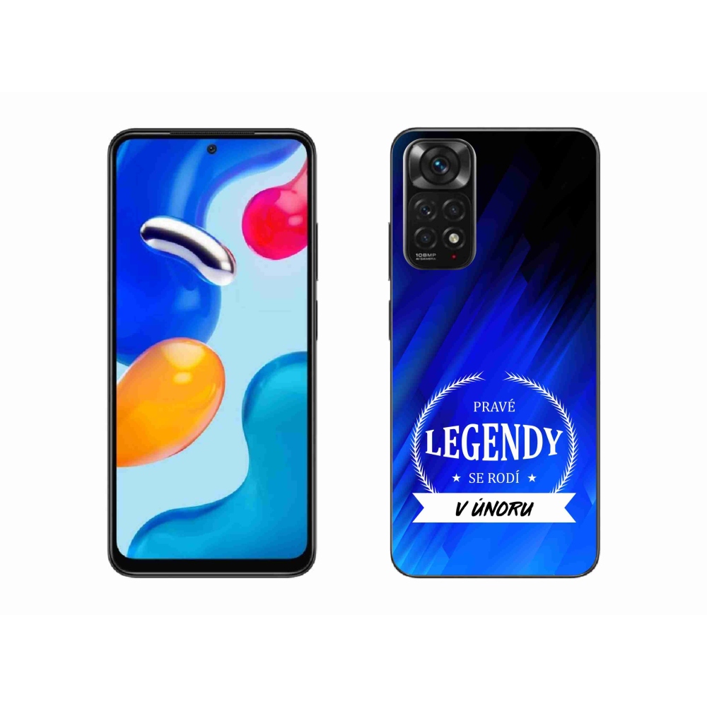 Gélový kryt mmCase na Xiaomi Redmi Note 11S 4G - legendy vo februári modré pozadie