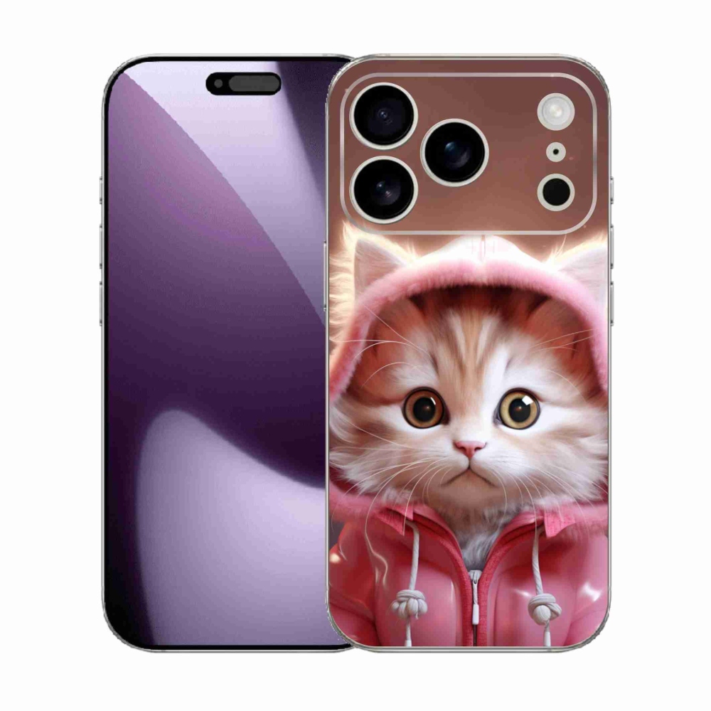 Gélový kryt mmCase na iPhone 17 Pro - roztomilé mačiatko 3