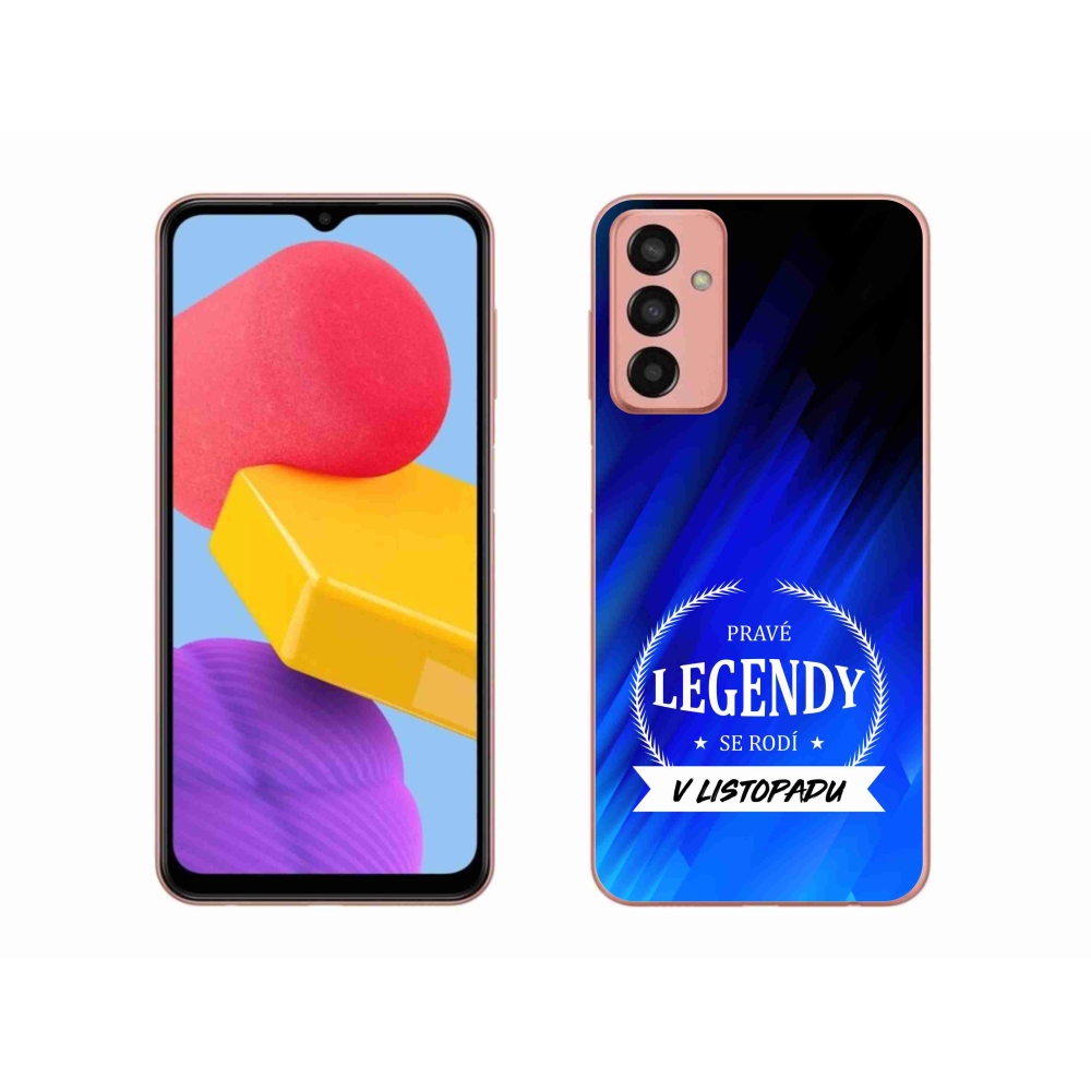 Gélový kryt mmCase na Samsung Galaxy M13 - legendy v novembri modrej pozadí