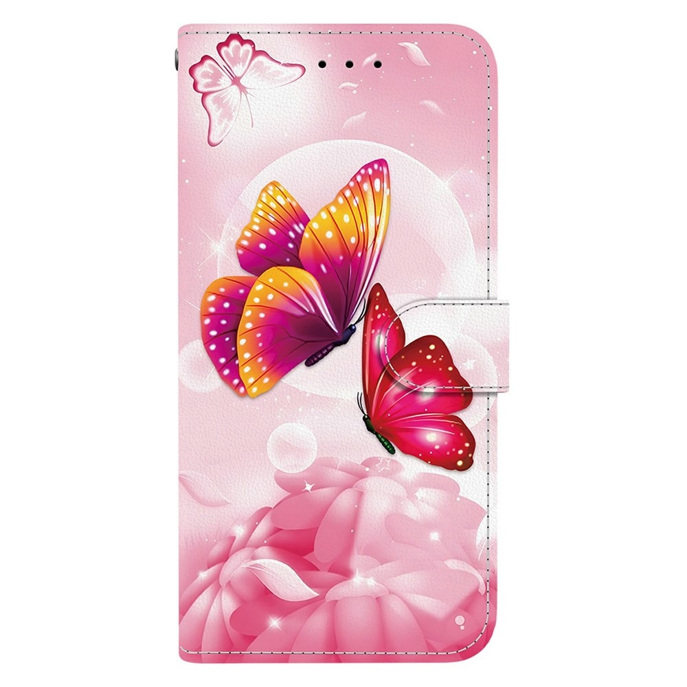 Versatile knižkové puzdro na Xiaomi Redmi 15 4G (171mm) - ružové motýle