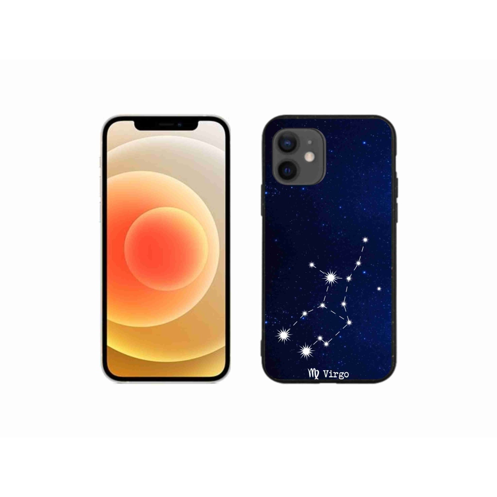Gélový kryt mmCase na iPhone 12 mini - súhvezdie Panny
