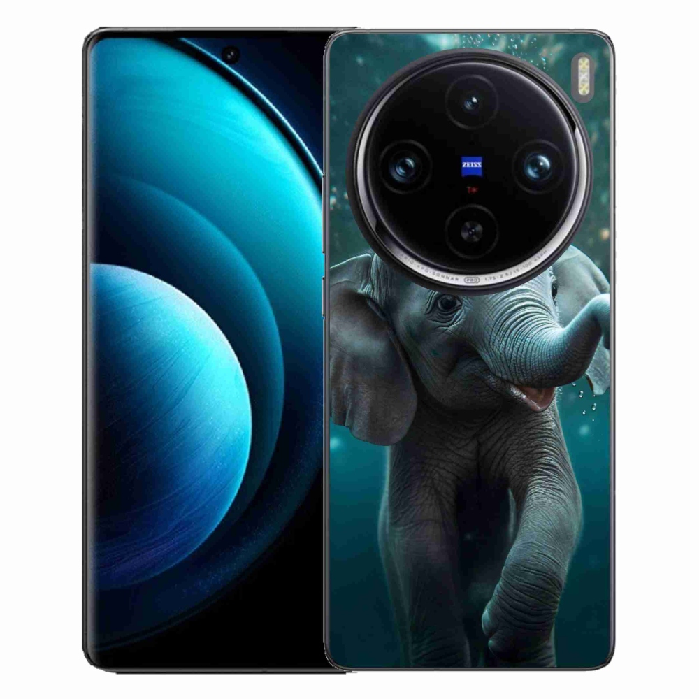 Gélový kryt mmCase na Vivo X100 Pro 5G - sloník pod vodou