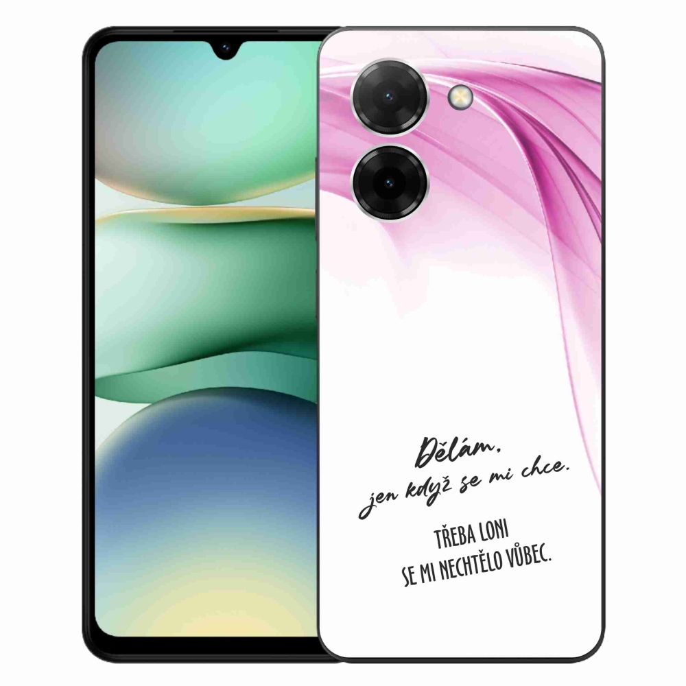 Gélový kryt mmCase na Xiaomi Redmi A5 (173.45x79.35x8.45mm) - vtipný text 12 biele pozadie