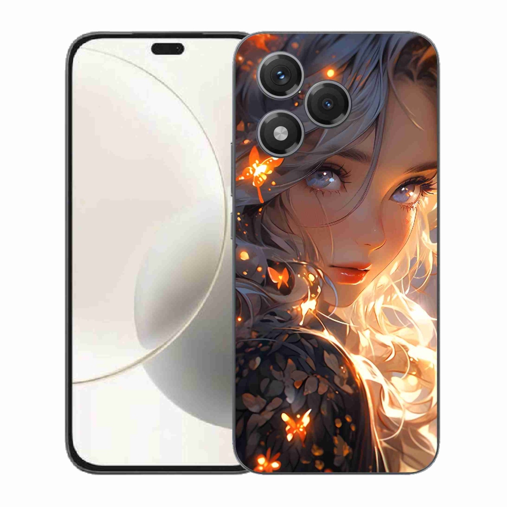 Gélový kryt mmCase na Honor 400 Lite - dievča a motýle