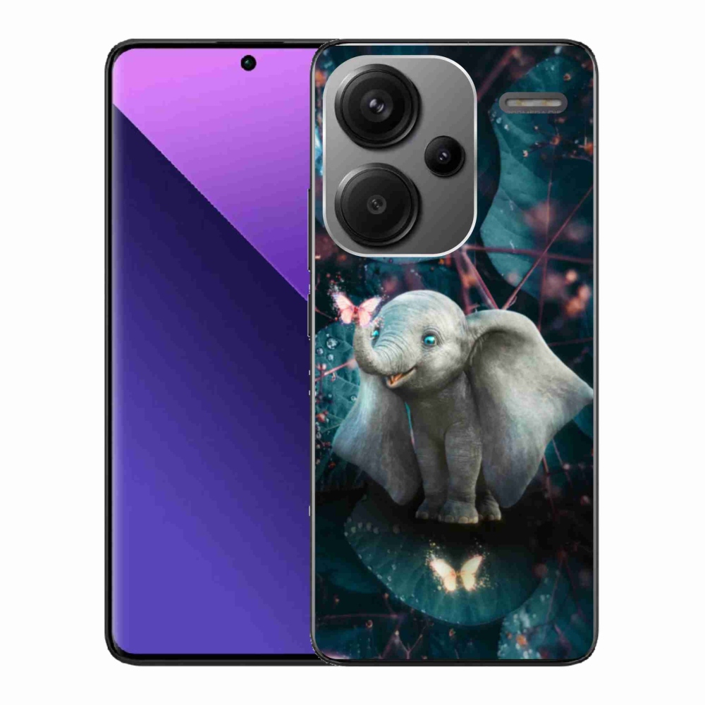 Gélový kryt mmCase na Xiaomi Redmi Note 13 Pro+ 5G - roztomilý slon