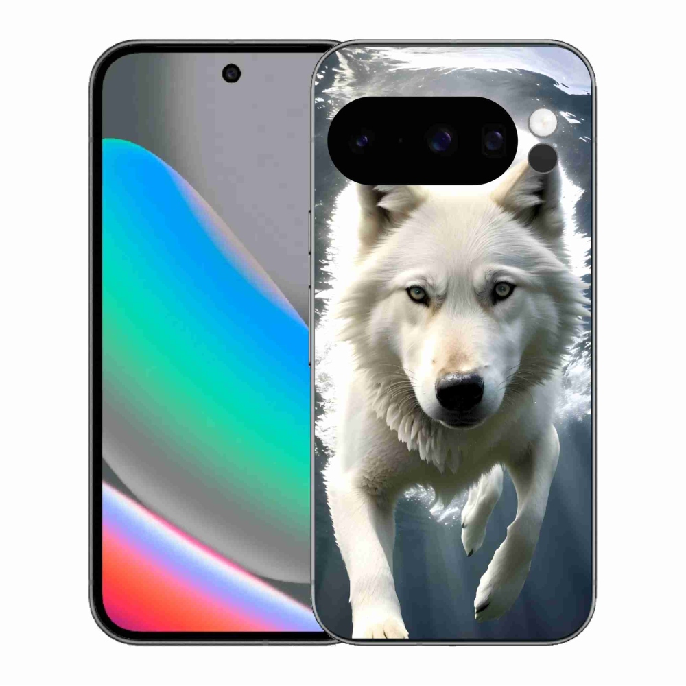 Gélový kryt mmCase na Google Pixel 10 Pro - biely vlk