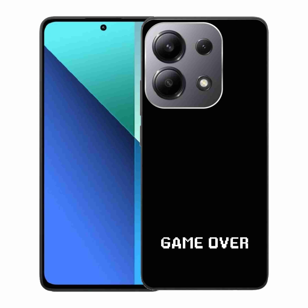 Gélový kryt mmCase na Xiaomi Redmi Note 13 - game over čierne pozadie