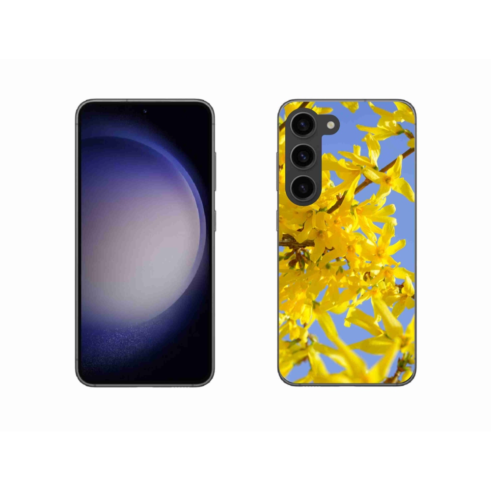 Gélový kryt mmCase na Samsung Galaxy S23 5G - žlté kvety