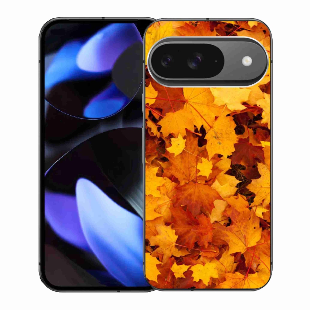 Gélový kryt mmCase na Google Pixel 9/9 Pro - javorové listy