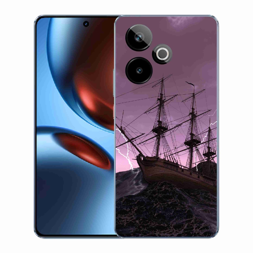 Gélový kryt mmCase na Realme GT 7 5G/GT 7T 5G - loď v búrke