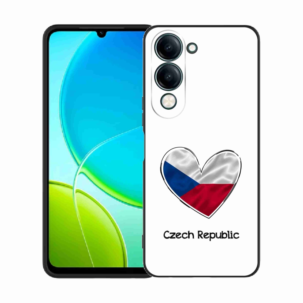 Gélový kryt mmCase na Vivo Y29s 5G - vlajka srdca biele pozadie