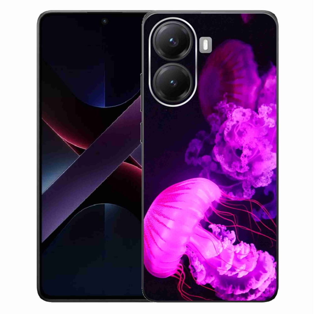 Gélový kryt mmCase na Xiaomi Poco X7 Pro 5G - medúza 1