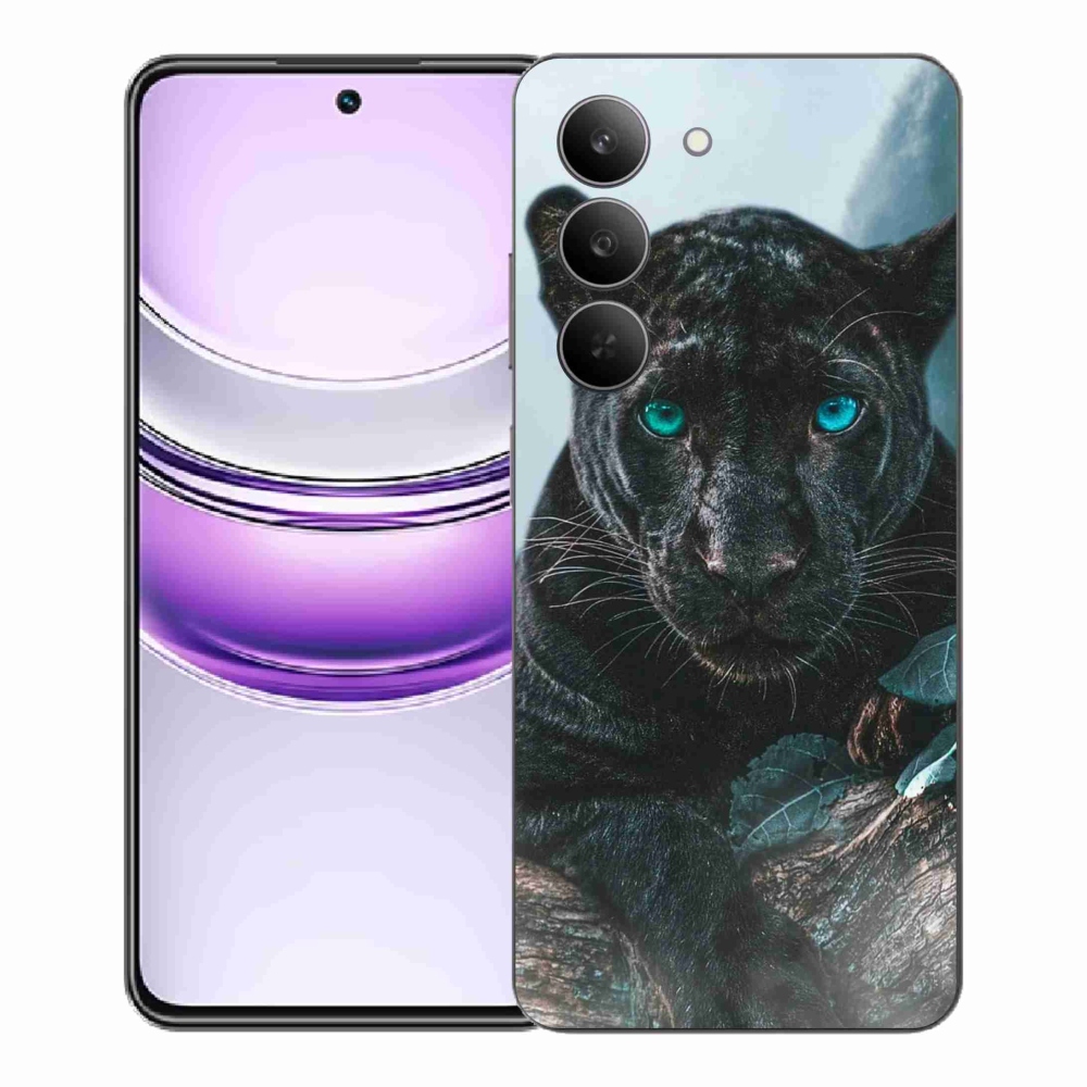 Gélový kryt mmCase na Realme 14x 5G - čierny panter