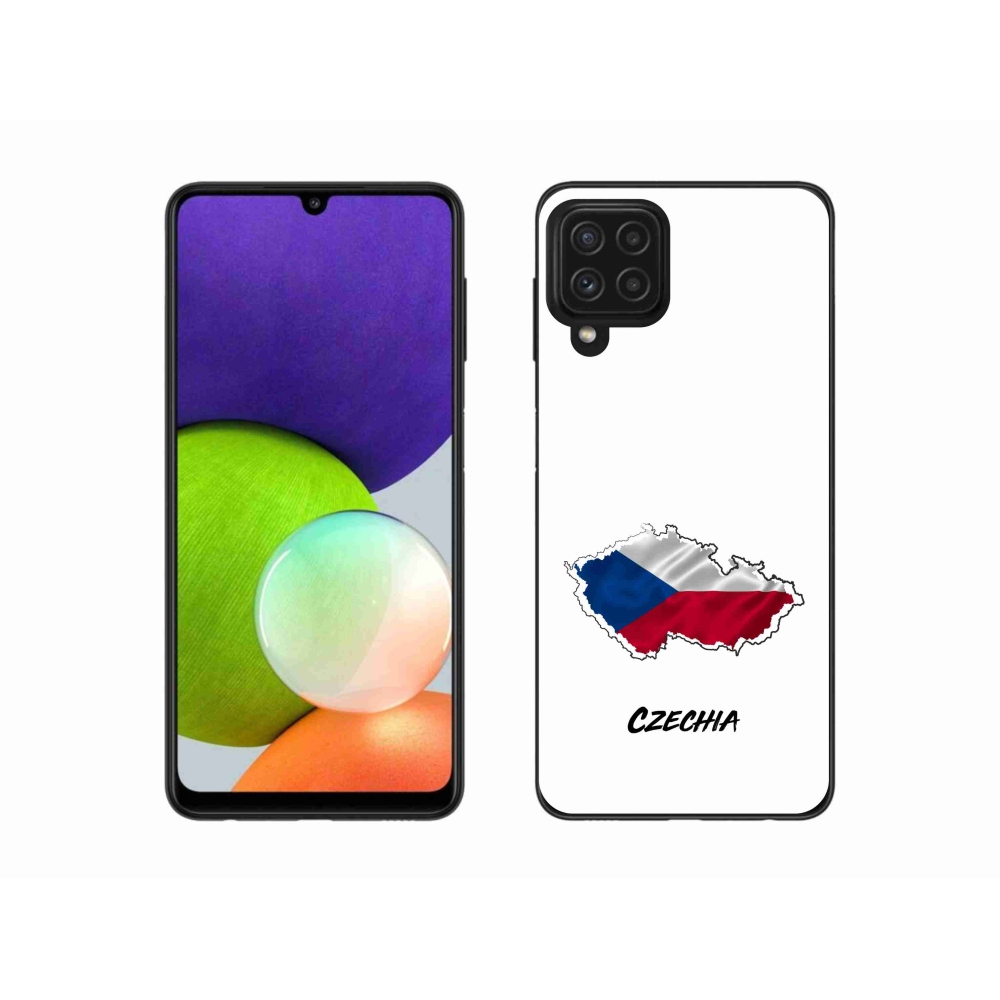 Gélový kryt mmCase na Samsung Galaxy A22 4G - Czechia biele pozadie