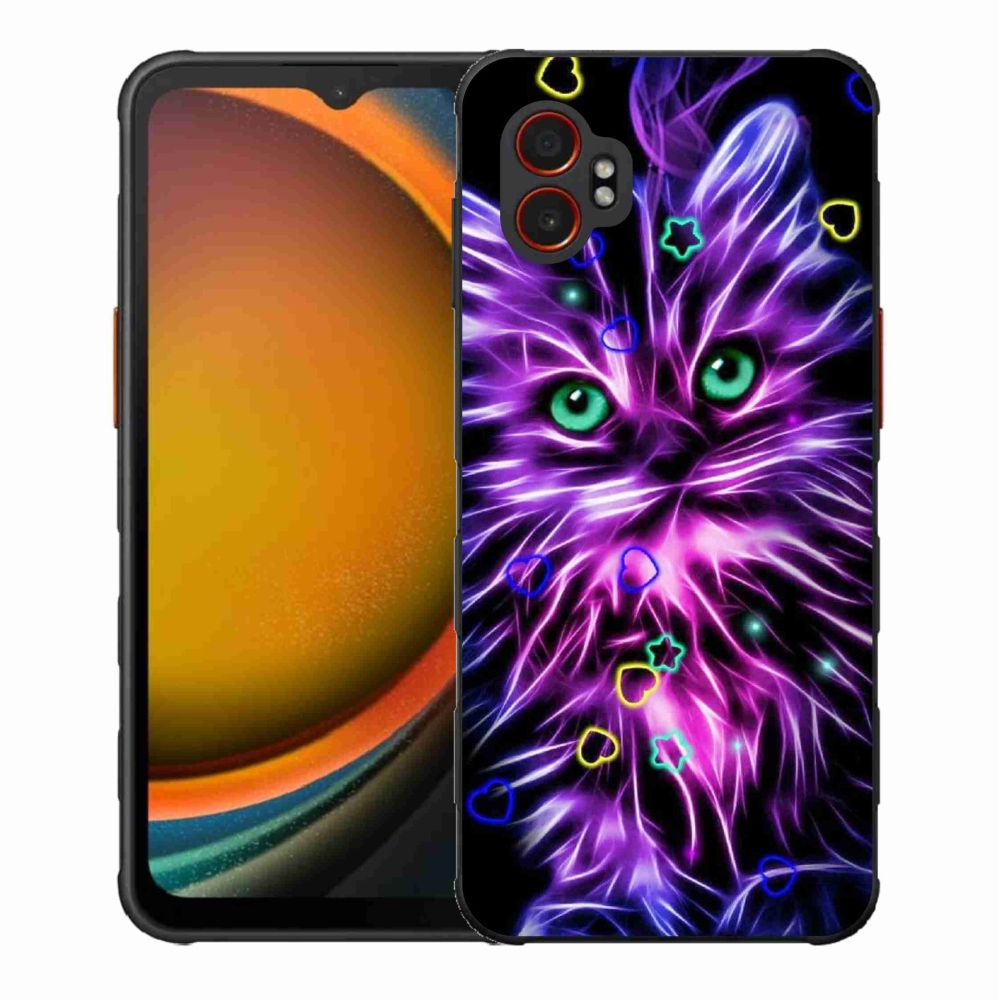 Gélový kryt mmCase na Samsung Galaxy Xcover 7 Pro - abstraktná mačka