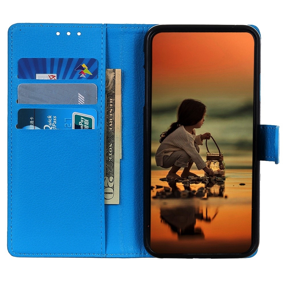 Litchie knižkové puzdro na Xiaomi Redmi 12 4G/5G - modré