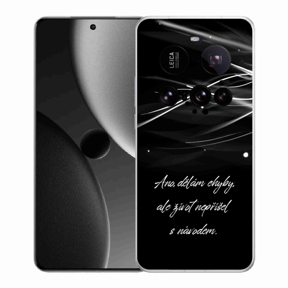 Gélový kryt mmCase na Xiaomi 15 Ultra - citát čierne pozadie