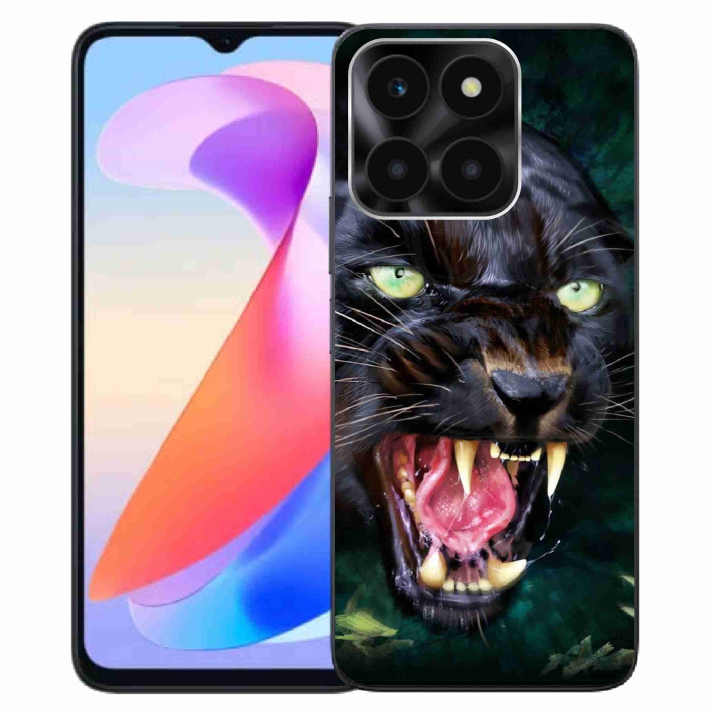 Gélový kryt mmCase na Honor X6a - rozzúrený čierny panter