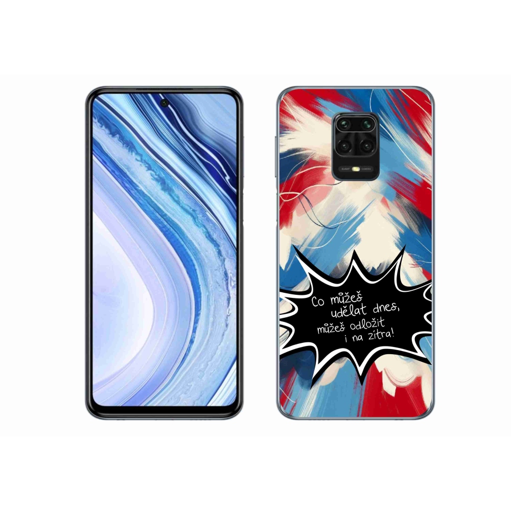 Gélový kryt mmCase na Xiaomi Redmi Note 9 Pro - vtipný text 9 čierne pozadie