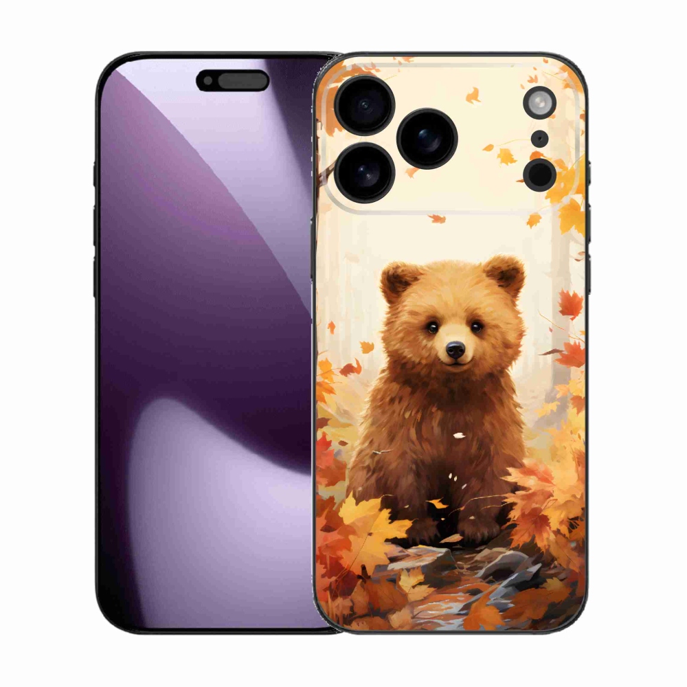 Gélový kryt mmCase na iPhone 17 Pro Max - medveď v lese
