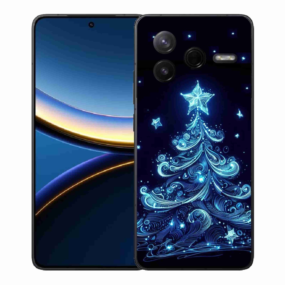 Gélový kryt mmCase na Xiaomi Poco F7 Pro - neónový vianočný stromček 4