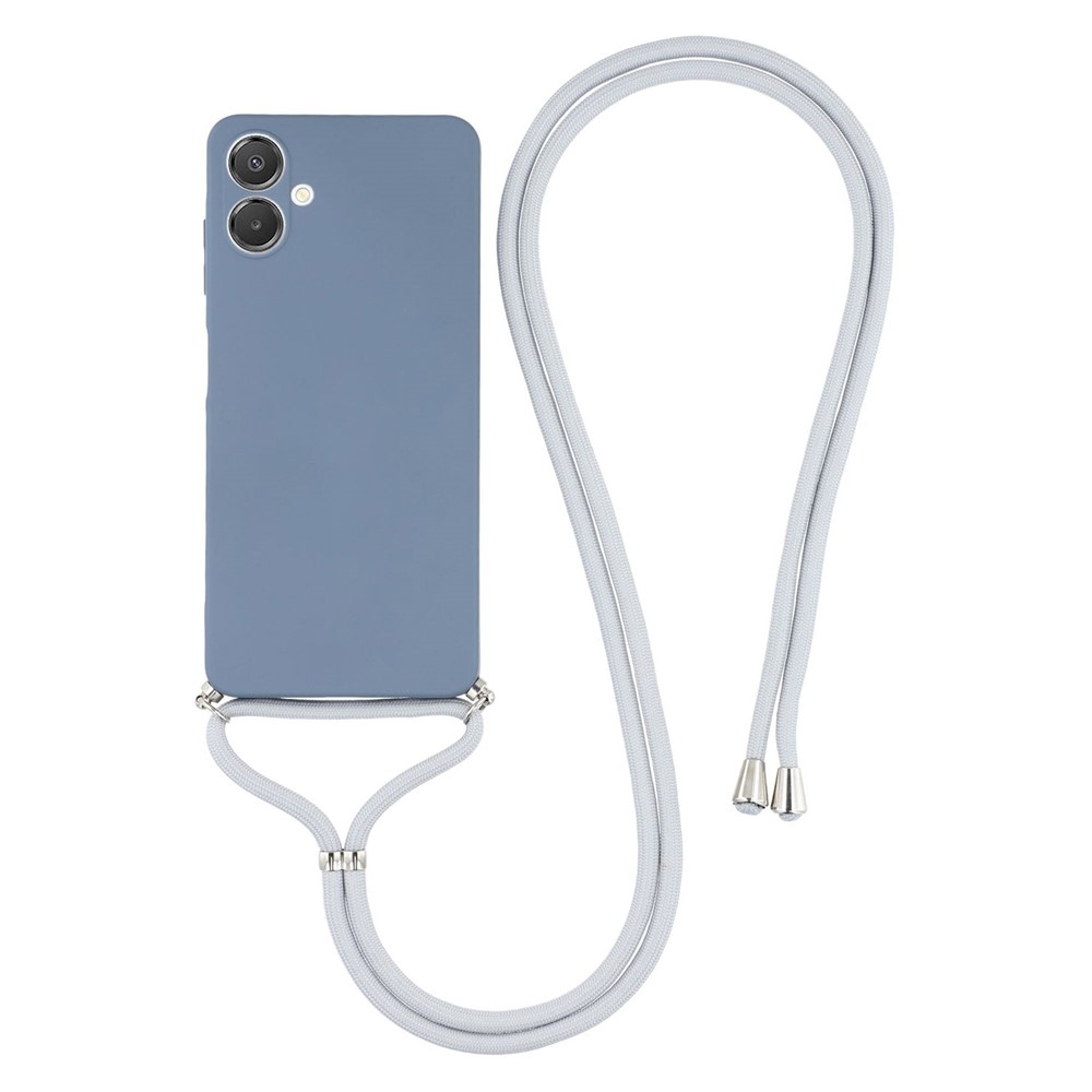 Lining gélový obal so šnúrkou na Samsung Galaxy A07 4G - šedý
