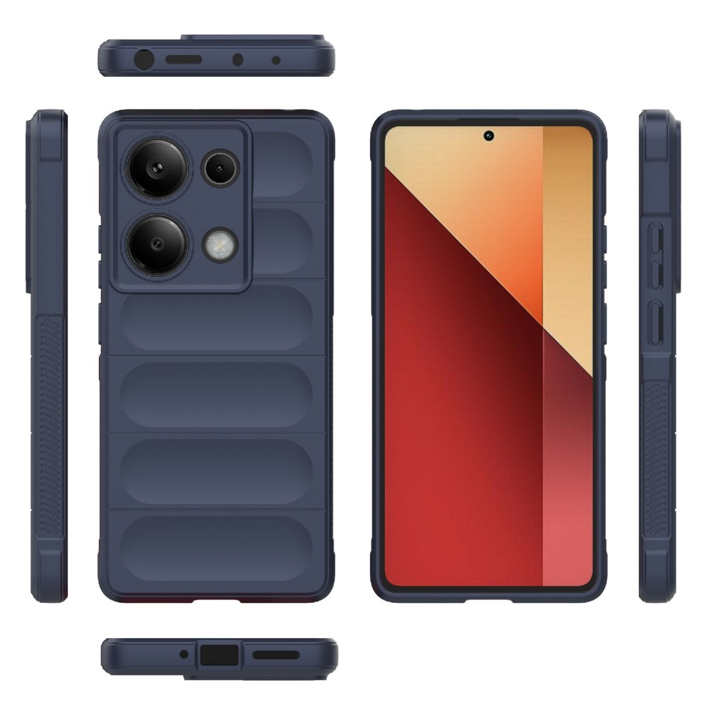 Rugg odolný gélový obal na Xiaomi Redmi Note 14S - tmavomodrý