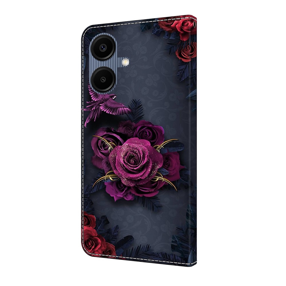 Smooth knižkové púzdro na Samsung Galaxy A07 4G - fialový kvet