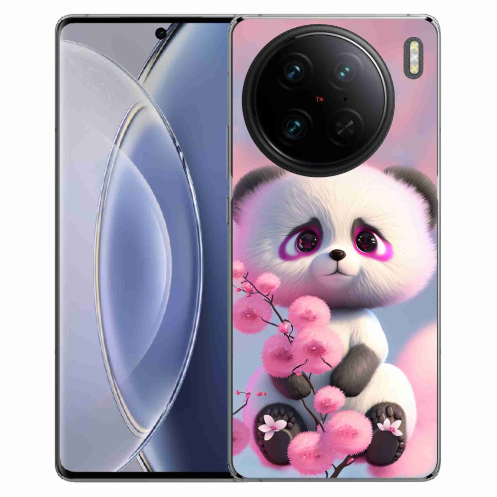 Gélový kryt mmCase na Vivo X90 Pro - roztomilá panda 1