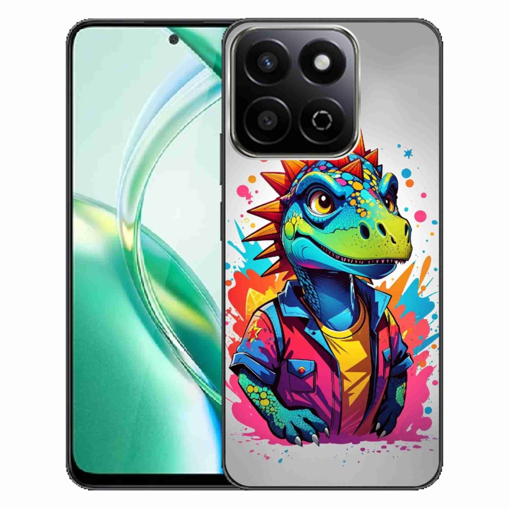 Gélový kryt mmCase na Honor 200 Smart 5G - farebný dinosaurus