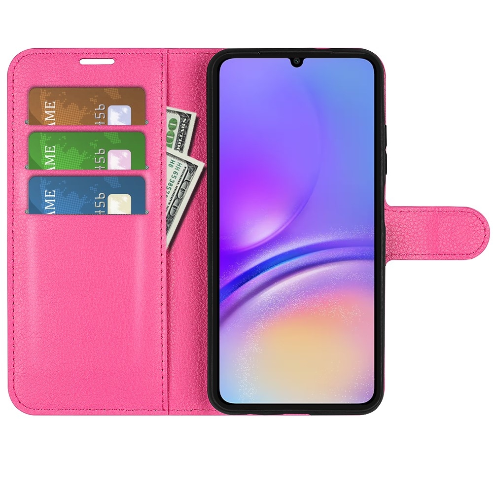Litchi knižkové púzdro na Samsung Galaxy A06 4G - rose