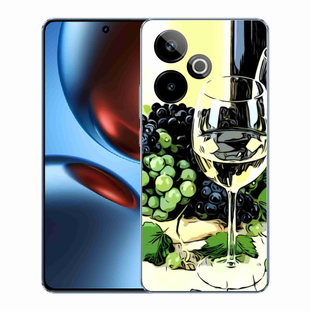 Gélový kryt mmCase na Realme GT 7 5G/GT 7T 5G - pohár vína