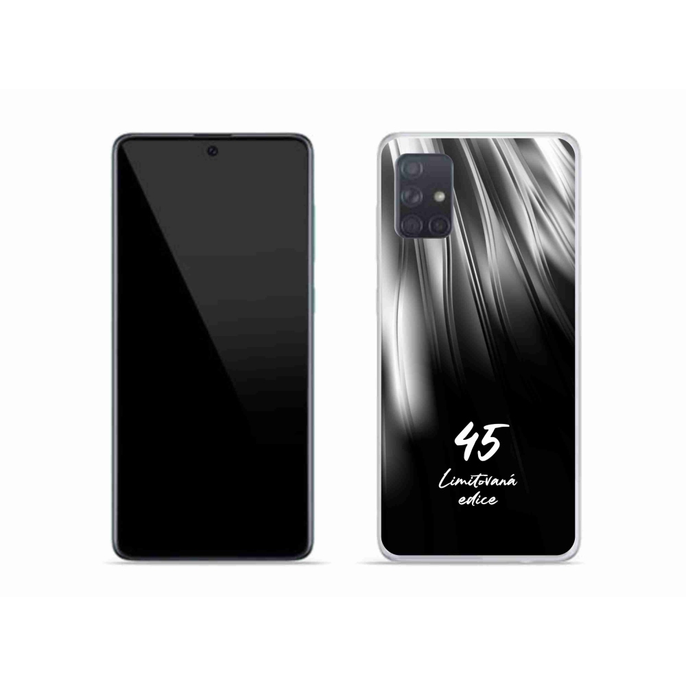 Gélový kryt mmCase na Samsung Galaxy A51 - 45 limitovaná edícia čierne pozadie