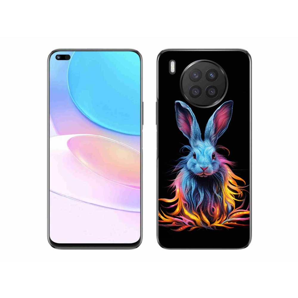 Gelový kryt mmCase na Huawei Nova 8i - abstraktní zajíc