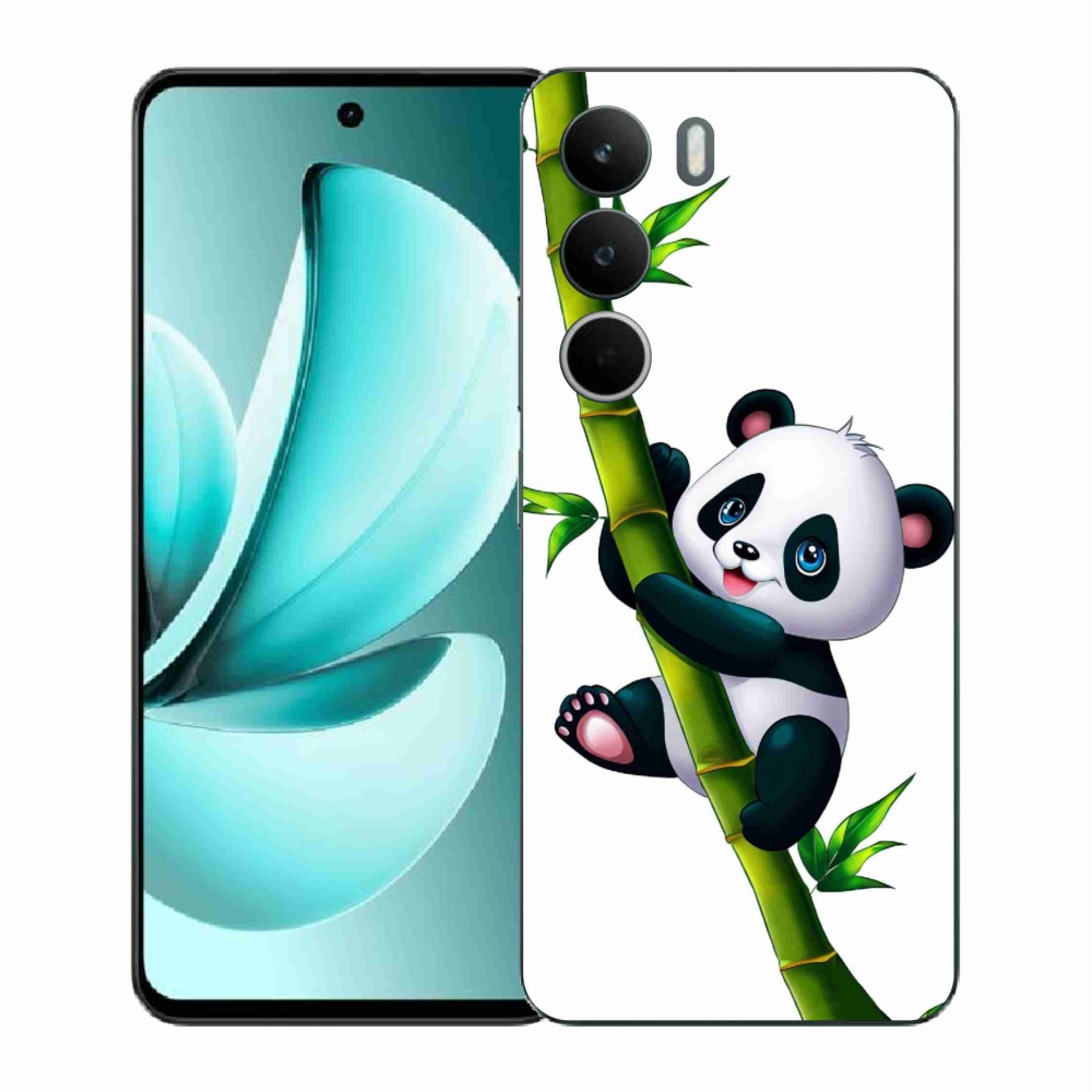 Gélový kryt mmCase na Realme C71 - panda na bambuse