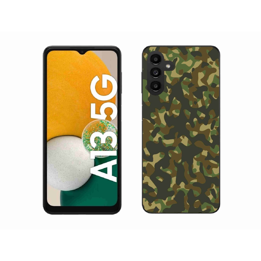 Gélový kryt mmCase na Samsung Galaxy A13 5G - maskáčový vzor 1