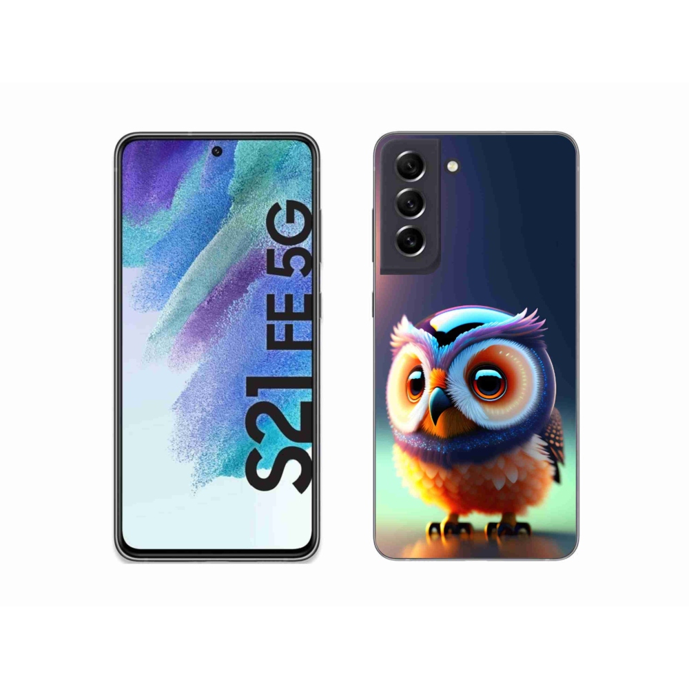 Gélový kryt mmCase na Samsung Galaxy S21 FE 5G - sovička