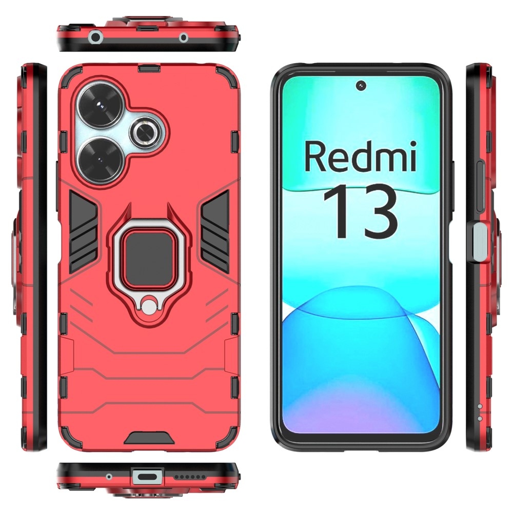 Guardy odolný kryt na Xiaomi Redmi 13 4G/Poco M6 4G - červený