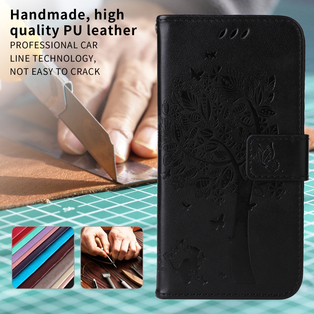 Trees knižkové púzdro na Xiaomi Redmi 15C 4G/5G (173mm) - čierne