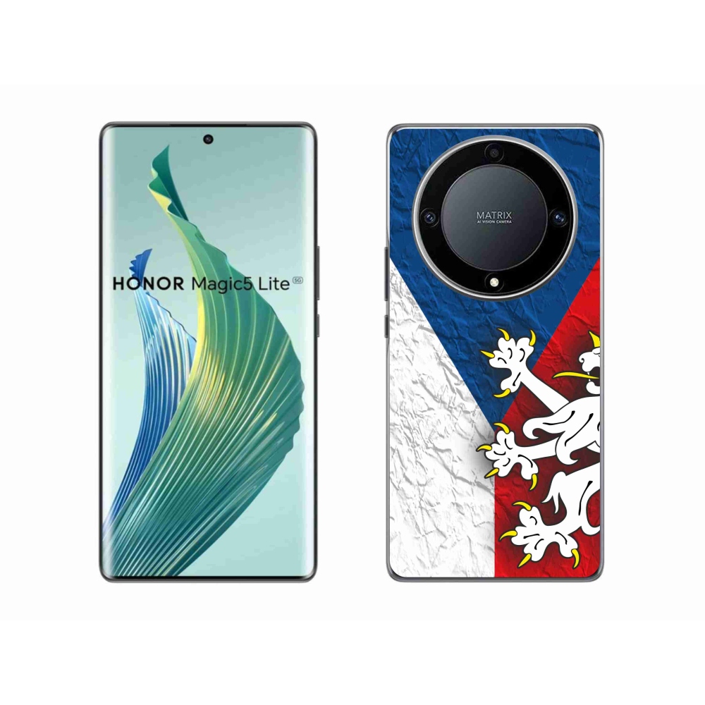 Gélový kryt mmCase na Honor Magic 5 Lite 5G - česká vlajka 1