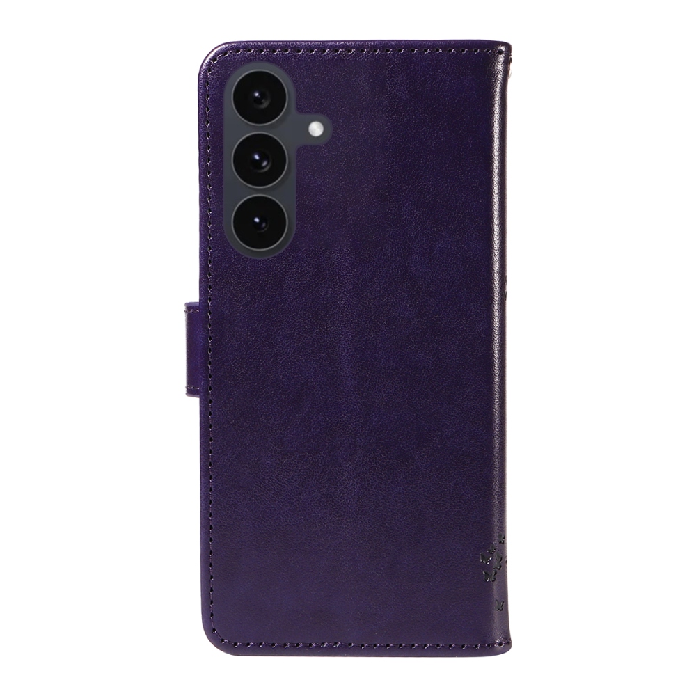 Trees knižkové púzdro na Samsung Galaxy S25 FE - tmavofialové